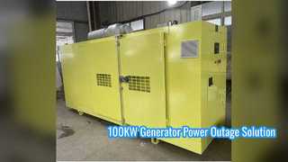 100KW Natural Gas Generator Backup Power