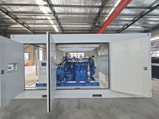 Good price 400KW Yuchai Engine Rainproof Soundproof Containerized Outdoor Silent Biomass Natural Gas Generator Set online